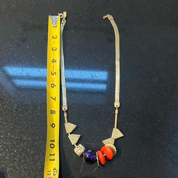 Madewell Gold and Red Statement Necklace - Picture 3 of 4